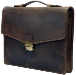  Blázek & Anni csúszó fogós férfi pull-up bőr irattáska, aktatáska 37 x 27, 5 cm (BA-964-PO)