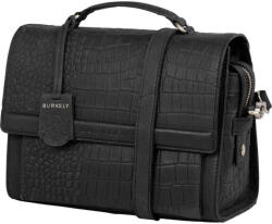  Burkely Casual Cayla fekete fedeles női bőr kézitáska, vállpánttal 25 x 19 cm (1000405-29-10)