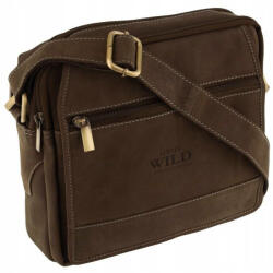  Always Wild sötétbarna férfi bőr oldaltáska 24×21 cm (Z-67346073)