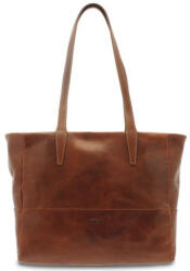 GIUDI Vachetta barna női bőr válltáska 41 × 27, 5 cm (G-11151-GD-Marrone)