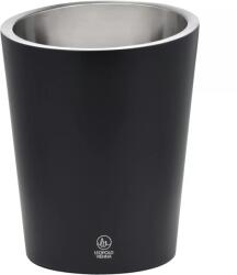 Leopold Vienna Pezsgőhűtő, rozsdamentes acél, fekete matt, magasság: 220 mm, ø: 173 mm