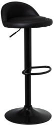 Casa Selección Scaune de bar negre cu înălțime ajustabilă 2 buc. din imitație de piele (înălțime șezut 72 cm) - Casa Selección