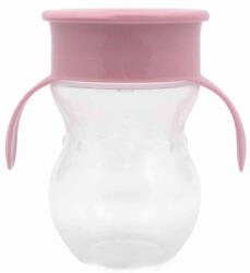 Baby Care 360 itatópohár fogantyúval - pink