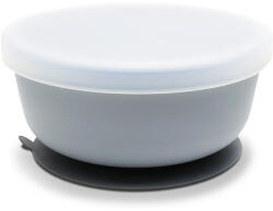 Lorelli Természetes szilikon tál tetővel - Grey