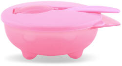 Baby Care etető tál + kanál - pink