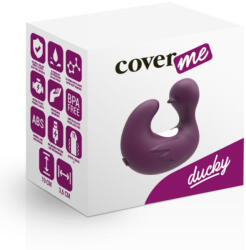 COVERME Kis méretű, vibrációs, csiklóizgató kacsa (lila)