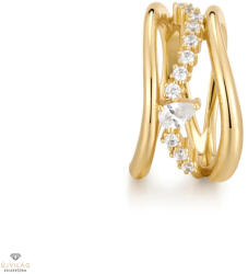 Ania Haie aranyozott ezüst gyűrű 54-es méret - R056-02G-54