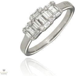 Gyűrű Ponte Vecchio 18 karátos gyémánt gyűrű 54-es méret - CA1512-50BRW-54