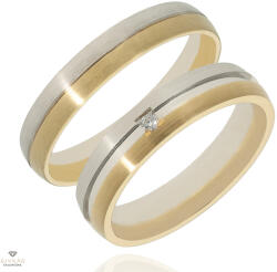 Újvilág Kollekció Fehér arany női karikagyűrű 52-es méret - RA426SF/N/52-DB