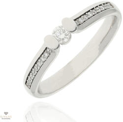 Gyűrű Frank Trautz fehér arany gyűrű 54-es méret - 1-08560-52-0008/54