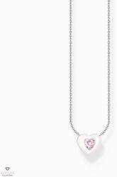 Thomas Sabo Charming Collection szív rózsaszín kövekkel nyaklánc - KE2184-041-9-L45