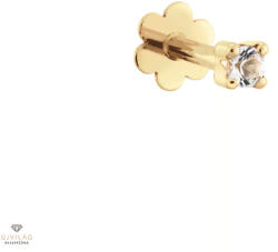 Jackie Gold sugárzó fehér Topáz fülpiercing - JKP24.425