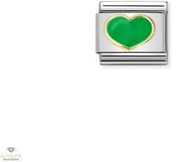 NOMINATION "Zöld szív" charm - 030283-23