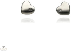 Újvilág Kollekció Ezüst szív fülbevaló - 02107-156