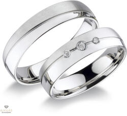 Újvilág Kollekció Fehér arany férfi karikagyűrű 62-es méret - RA522F/62-DB