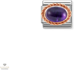 NOMINATION "Ametiszt" Ovális charm - 430507-35