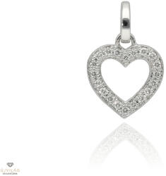 Újvilág Kollekció Fehér arany szív medál - B51486