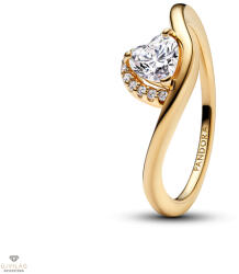 Pandora Hullámzó szív gyűrű 52-es méret - 163660C01-52