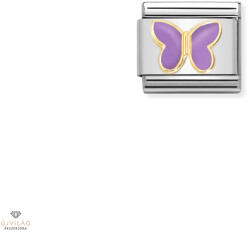 NOMINATION "Lila pillangó" charm - 030285-60