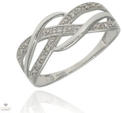 Újvilág Kollekció Fehér arany gyűrű 54-es méret - RR46754W13-54