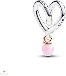 Pandora kéttónusú, tekert Anya szív charm - 783242C01