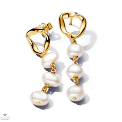 Pandora organikus kör barokk édesvízi tenyésztett gyöngyös fülbevaló - 263263C01