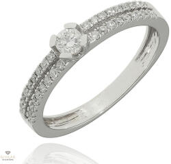 Újvilág Kollekció Fehér arany gyűrű 52-es méret - B49088