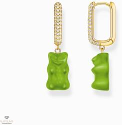 THOMAS SABO x HARIBO fél pár zöld gumimaci kristályüveg karika fülbevaló - CR727-414-6