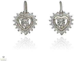 Újvilág Kollekció Ezüst szív fülbevaló - 02108-76