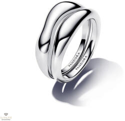 Pandora organikus formájú dupla gyűrű 54-es méret - 193264C00-54