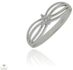 Újvilág Kollekció Fehér arany gyűrű 55-ös méret - P1603F-55