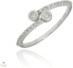 Újvilág Kollekció Fehér arany gyűrű 55-ös méret - B21331