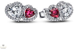 Pandora Glória szívek gombfülbevaló - 293633C01