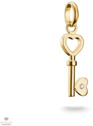 Thomas Sabo Charm Club Connect aranyozott szerelemkulcs charm medál - CC1241-414-14