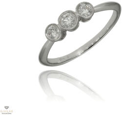 Újvilág Kollekció Fehér arany gyűrű 55-ös méret - B27724_3I