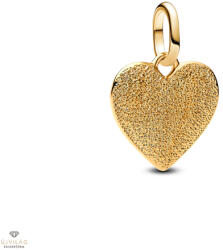Pandora Me 14K aranyozott gravírozható szív függő charm - 763824C00