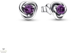 Pandora Februári Születéskő Örökkévalóság fülbevaló - 292334C02