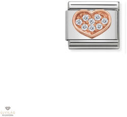 NOMINATION "Köves szív" charm - 430302-13