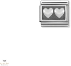 NOMINATION "Dupla szív" charm - 330102-02