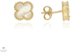 Újvilág Kollekció Arany lóhere fülbevaló - 02S221-WH-S