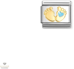 NOMINATION "Baba lábak kék szívvel" charm - 030272-86