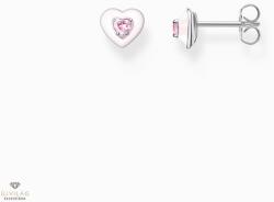 Thomas Sabo Charming Collection szív rózsaszín kövekkel fülbevaló - H2268-041-9