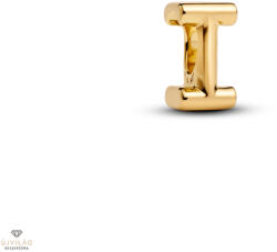 Pandora 14K aranyozott "I" betű charm - 763955C00