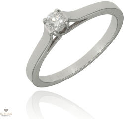 Újvilág Kollekció Fehér arany gyűrű 56-os méret - B40629