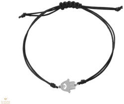 Ekan fehér arany Fatima keze karkötő - XB19050L-F