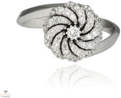 Gyűrű Bibigi fehér arany gyűrű 54-es méret - AS0113B-54