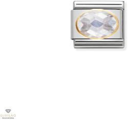 NOMINATION "Fehér cirkónia" charm - 030601-010