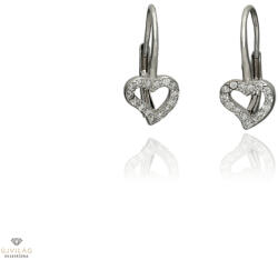 Újvilág Kollekció Ezüst szív fülbevaló - 02108-68