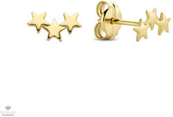 Jackie Gold hármas csillag arany fülbevaló - JKE20.004