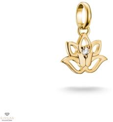 Thomas Sabo Charm Club Connect aranyozott lótuszvirág charm medál - CC1204-414-14